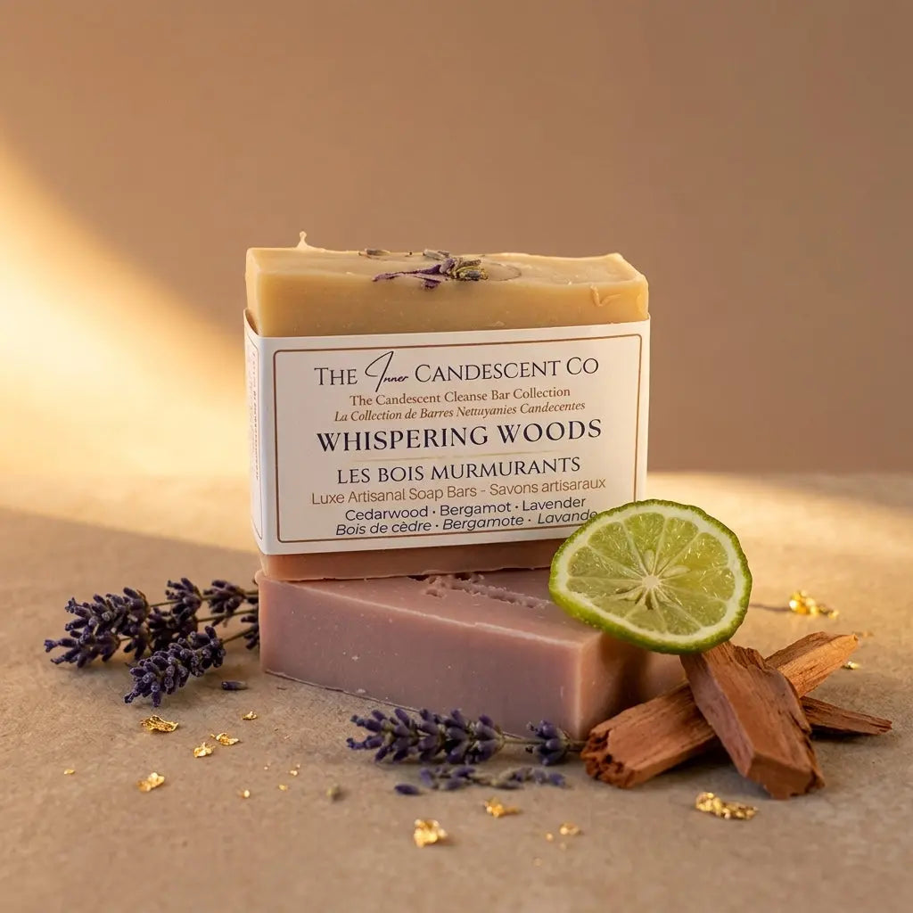 Savon artisanal Whispering Woods – Cèdre et lavande
