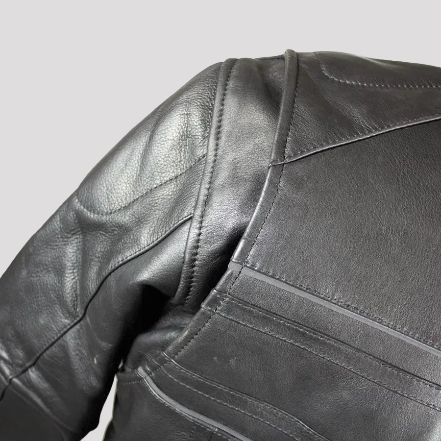 Open Road Men's Leather Armored Riding Jacket | Motorcycle Jacket