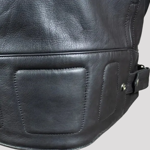 Open Road Men's Leather Armored Riding Jacket | Motorcycle Jacket
