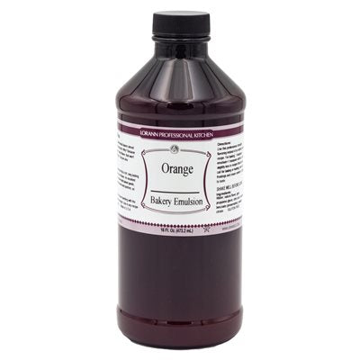 Orange (Natural) Bakery Emulsion - 4 oz. - 16 oz. - 1 Gallon - 5 Gallons - Bakery Emulsions Canada - Ships Free Within Canada on Orders Above CAD $199