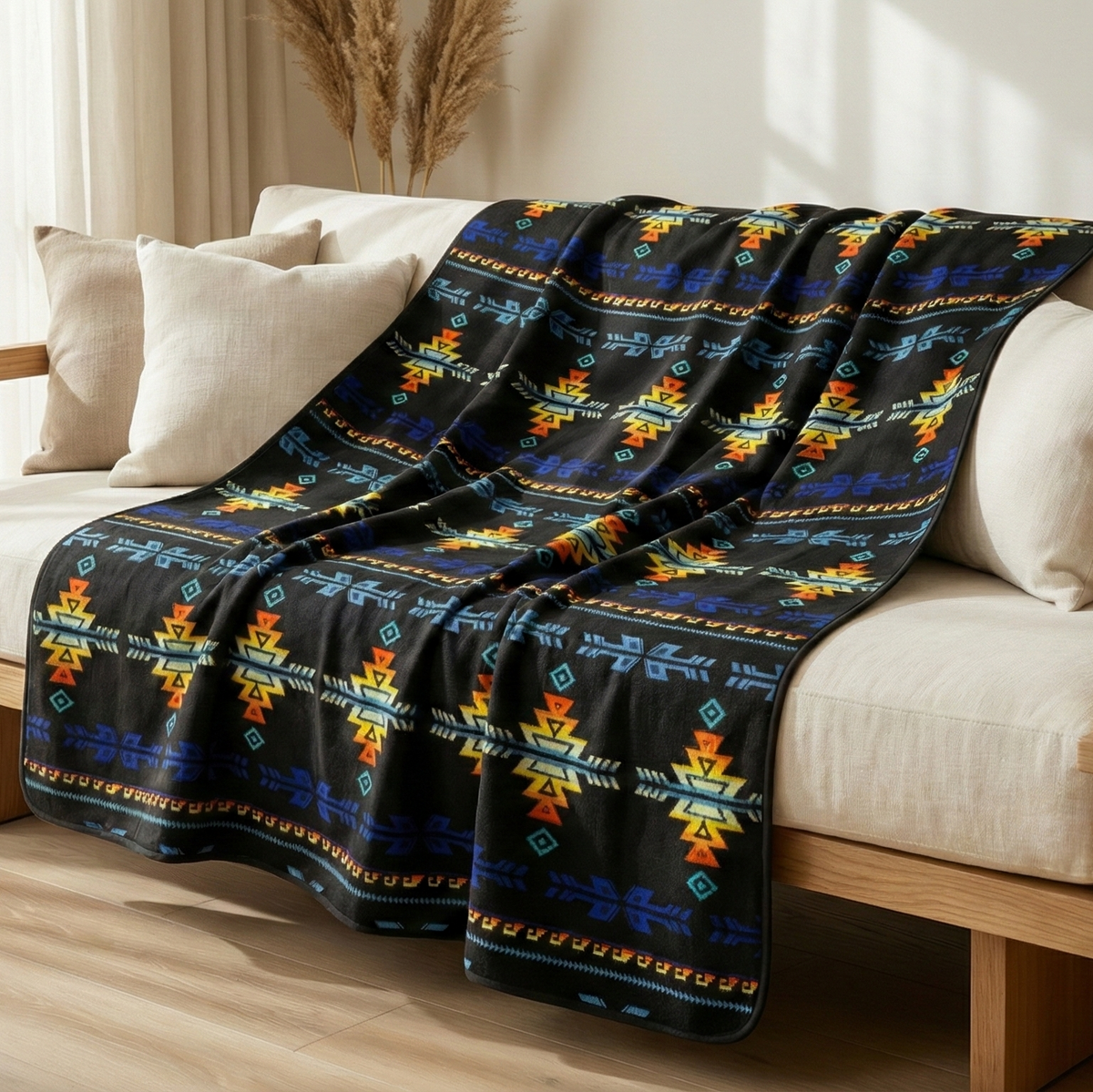 Embers of the Four Winds Alpaca Blanket
