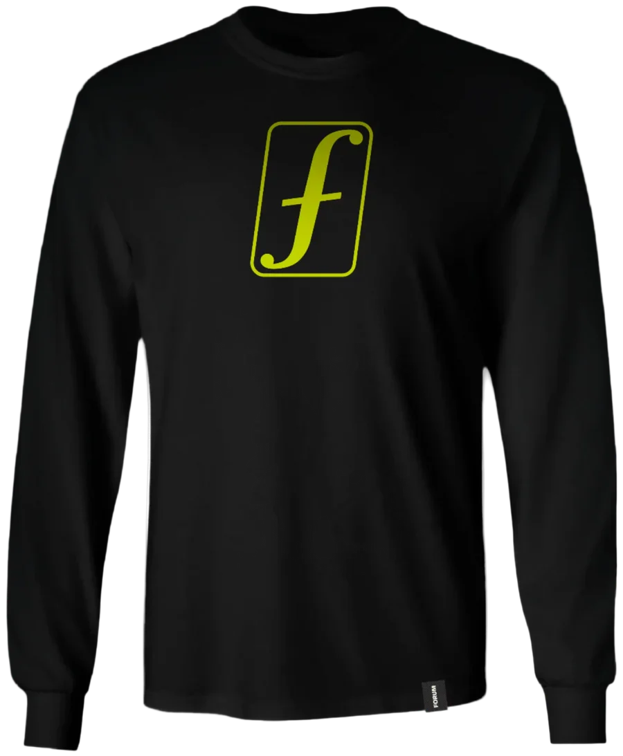 Forum 'Punched' L/S Tee - Black