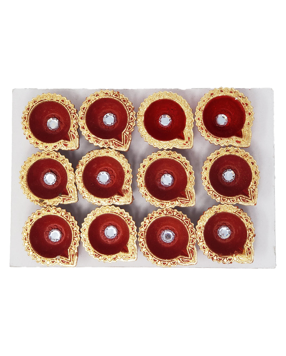 Diya Set of 12 Rangoli