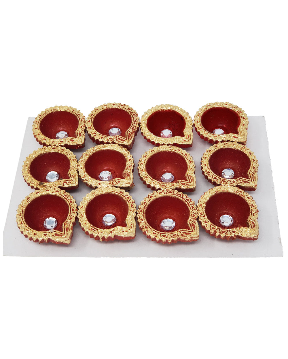 Diya Set of 12 Rangoli