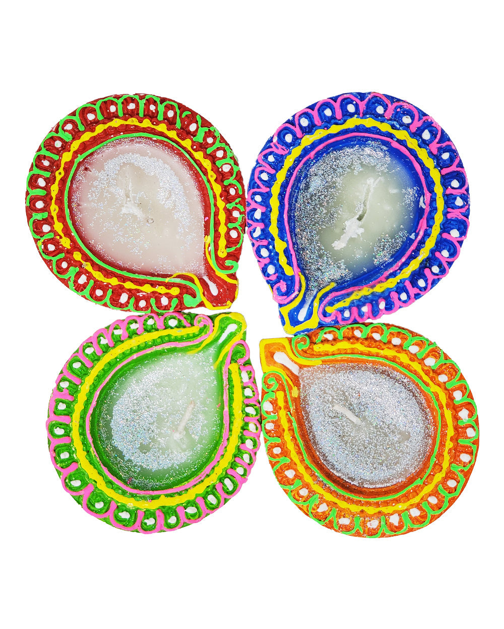 Diya Set of 4 Wax