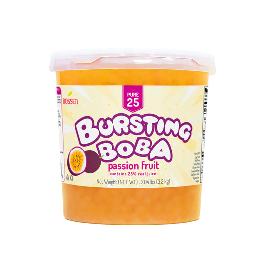 Boba Éclatant Pur25 Fruit de la Passion - Perles Éclatantes - Bossen - Canada - Livraison Gratuite au Canada pour toute commande de plus de 199 CAD