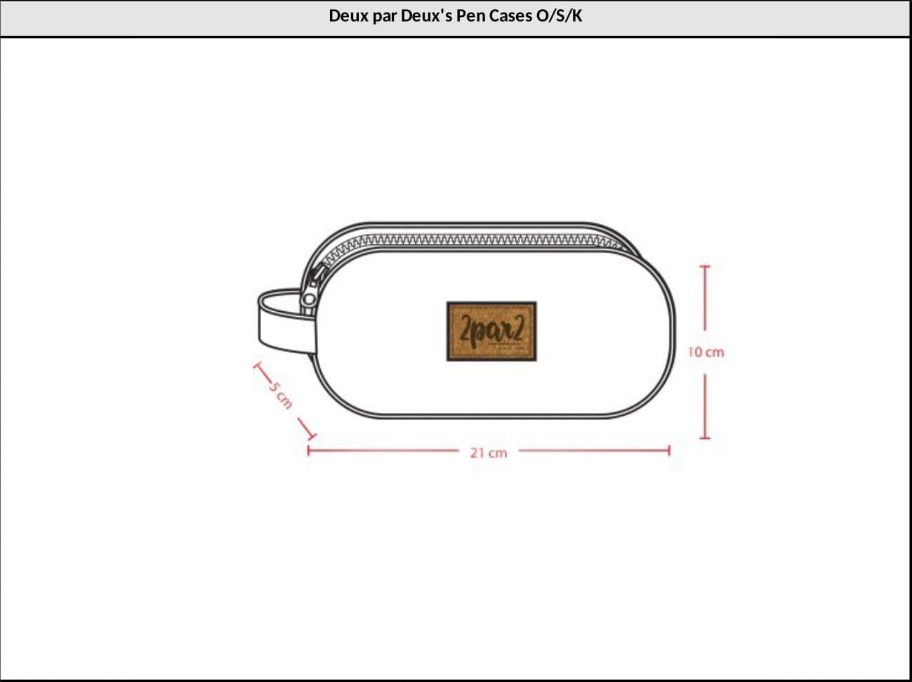 Double Pencil Case Blue And Beige Gradient