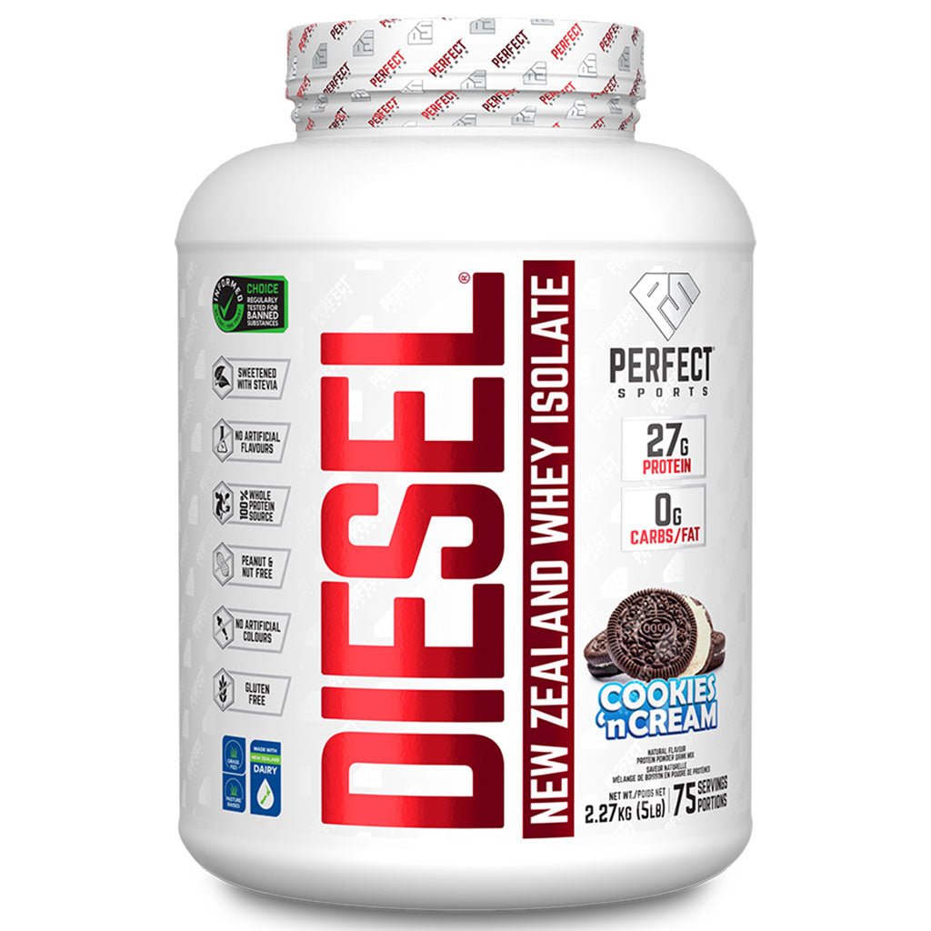 Perfect Sports DIESEL (New Zealand Whey Protein Isolate), 5lb