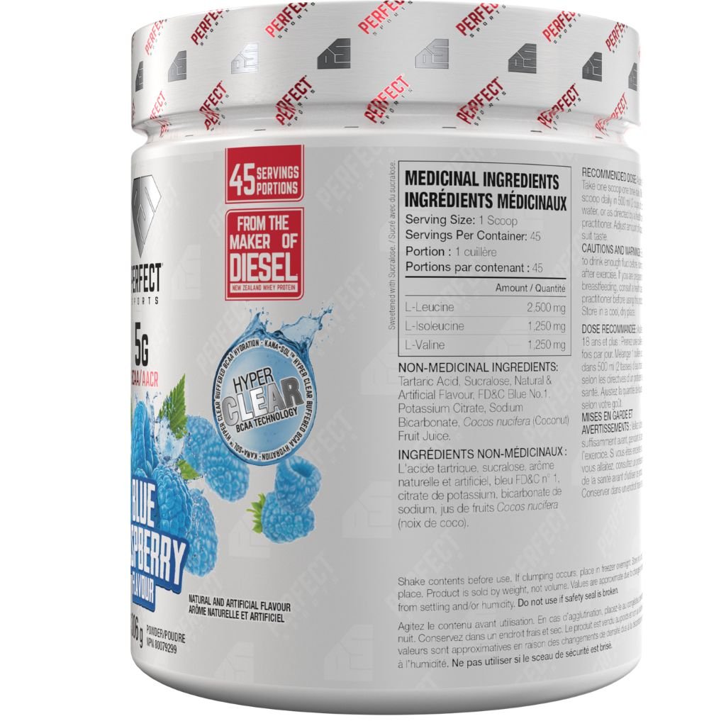 Perfect Sports BCAA HYPER CLEAR, 45 Servings