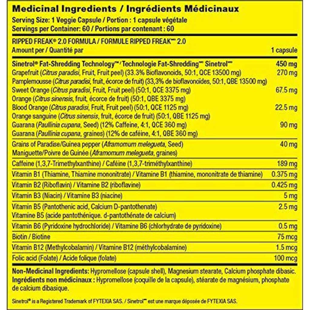 PharmaFreak RIPPED FREAK 2.0, 60 Servings