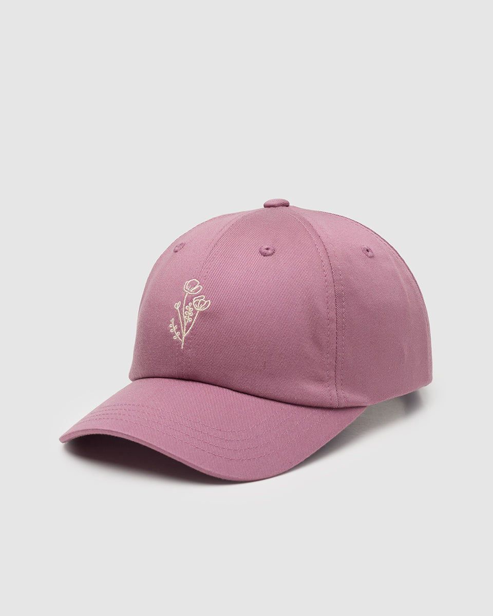Flower Embroidery Peak Hat