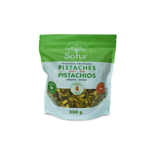 Pistaches décortiquées biologiques crues