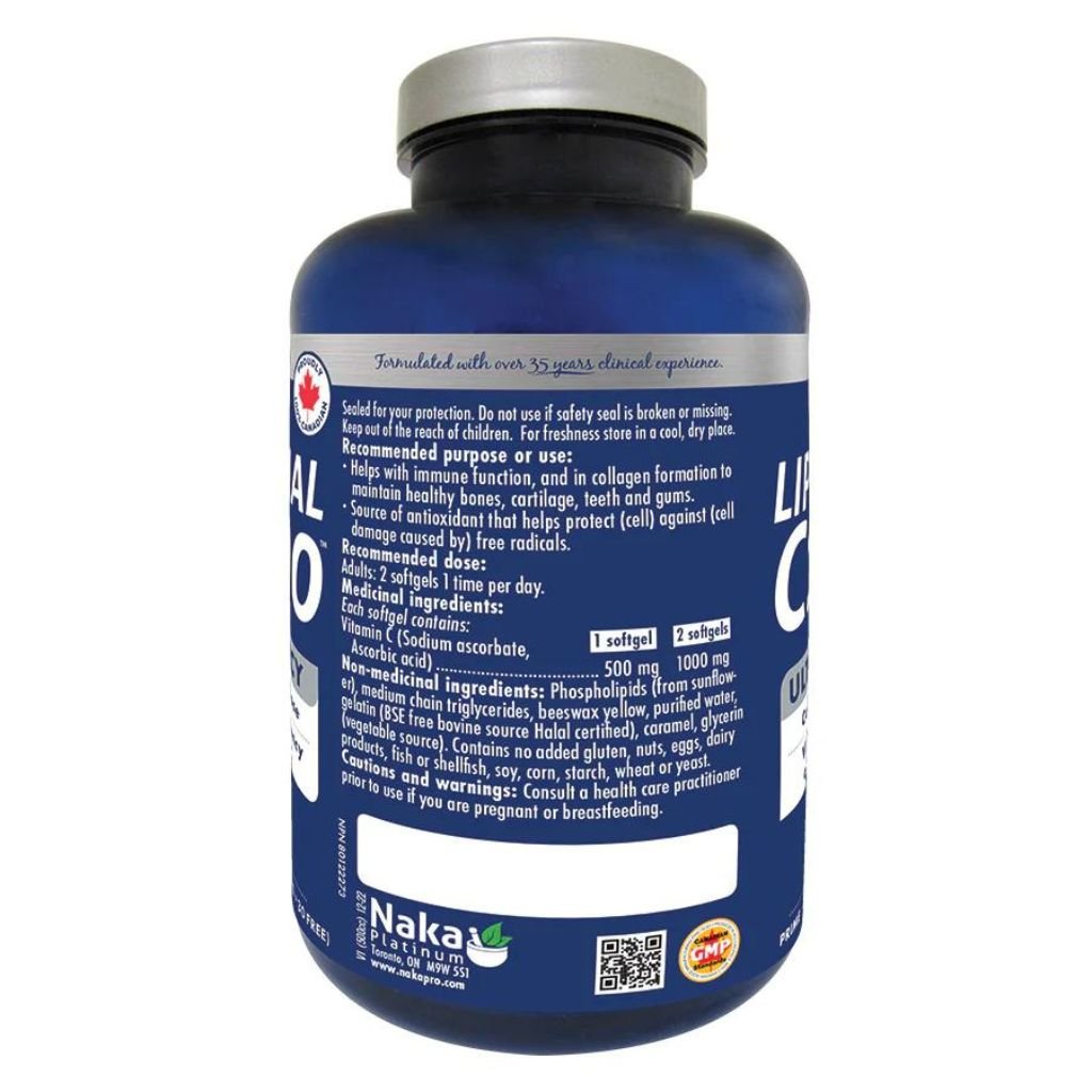 Naka Platinum LIPOSOMAL C1000, 180 Softgels