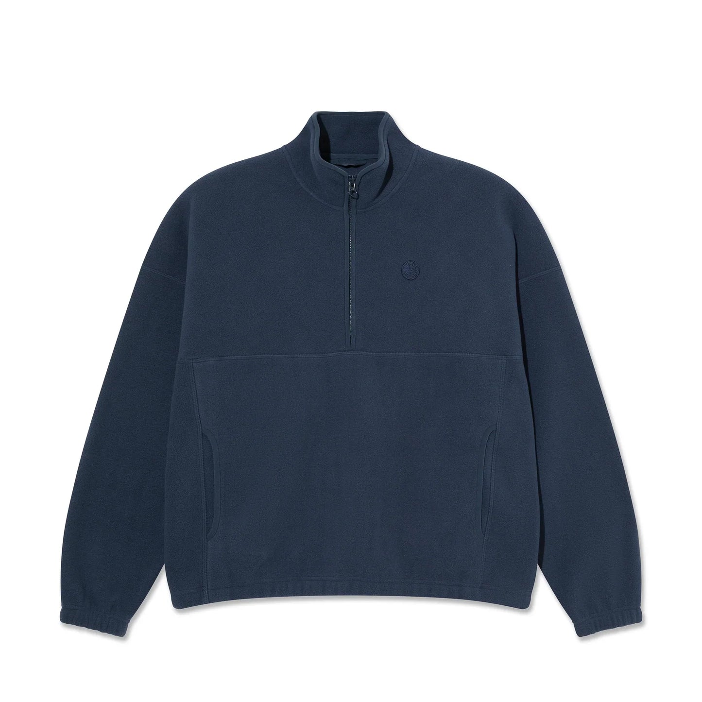 Polar Skate Co. 'Ivan' Halfzip Sweatshirt - Grey Blue