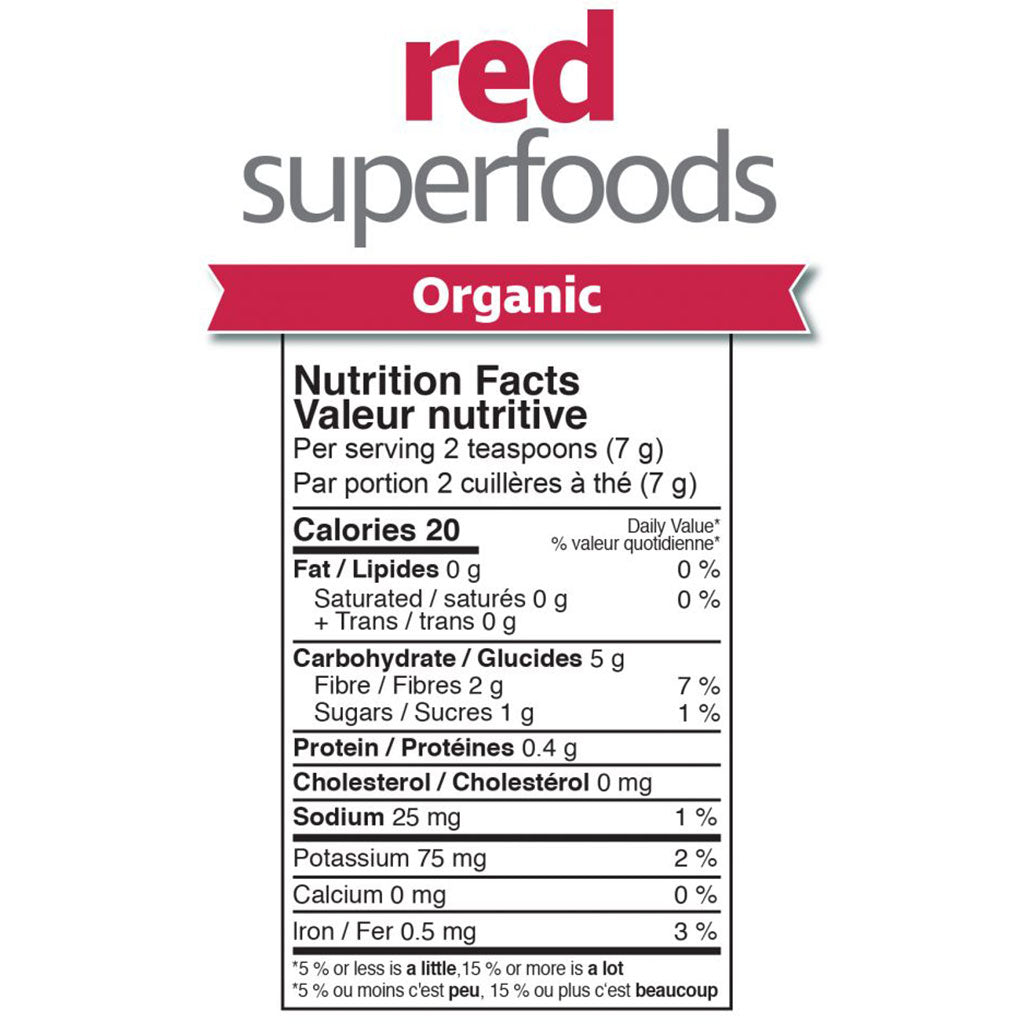 Prairie Naturals ORGANIC RED SUPERFOODS, 210g