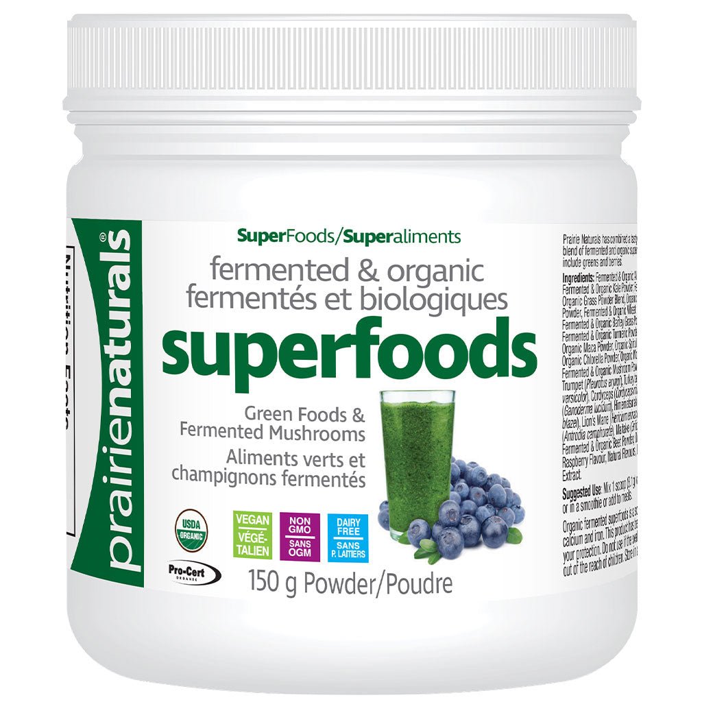 Prairie Naturals FERMENTED ORGANIC SUPERFOODS, 150g