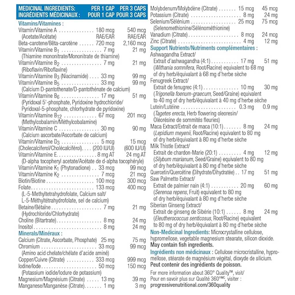 Progressive MULTI ACTIVE MEN, 120 VCaps