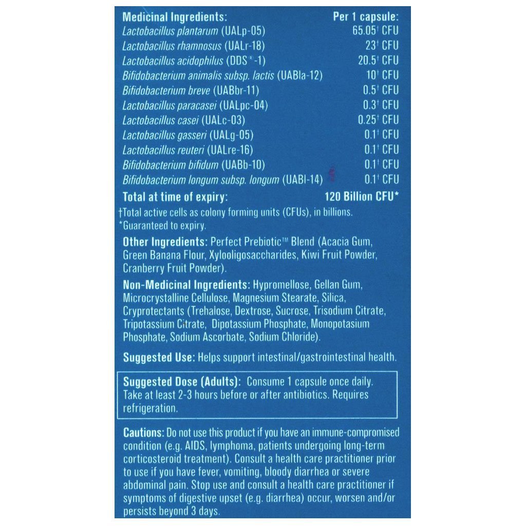 Progressive PERFECT PROBIOTIC 120 BILLION, 30 VCaps (Ultra Strength)