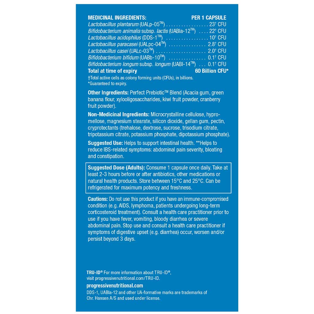 Progressive PERFECT PROBIOTIC 60 BILLION, 60 VCaps (Extra Strength)