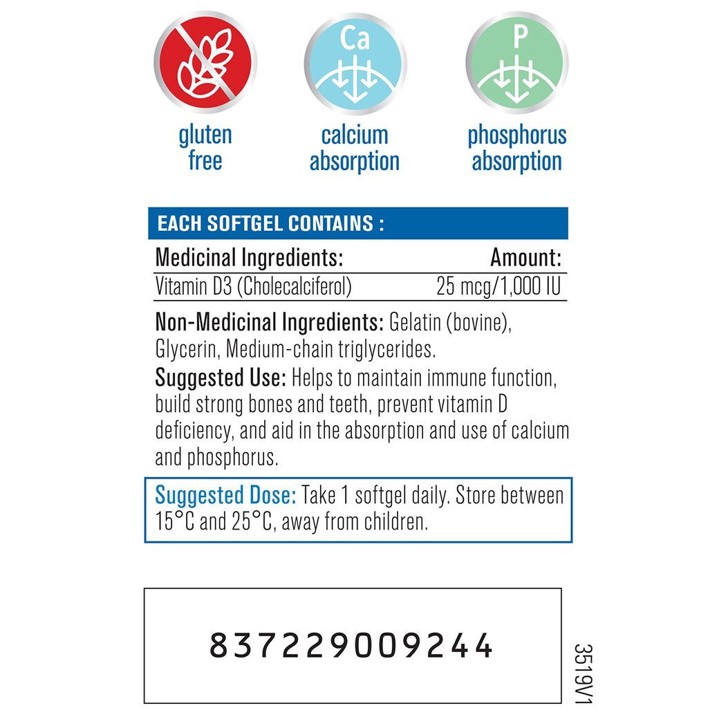 Progressive VITAMIN D3, 180 Softgels