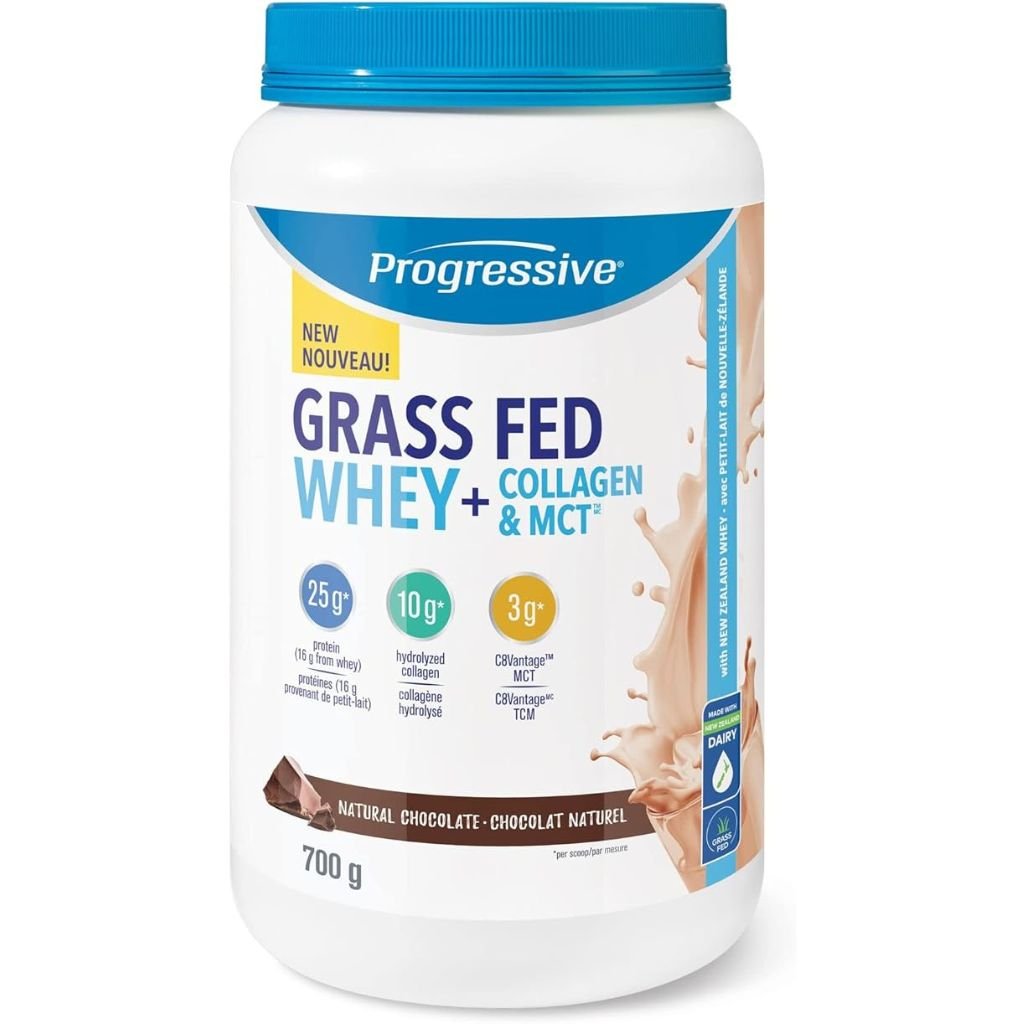 Progressive GRASS FED WHEY + COLLAGEN & MCT, 700g