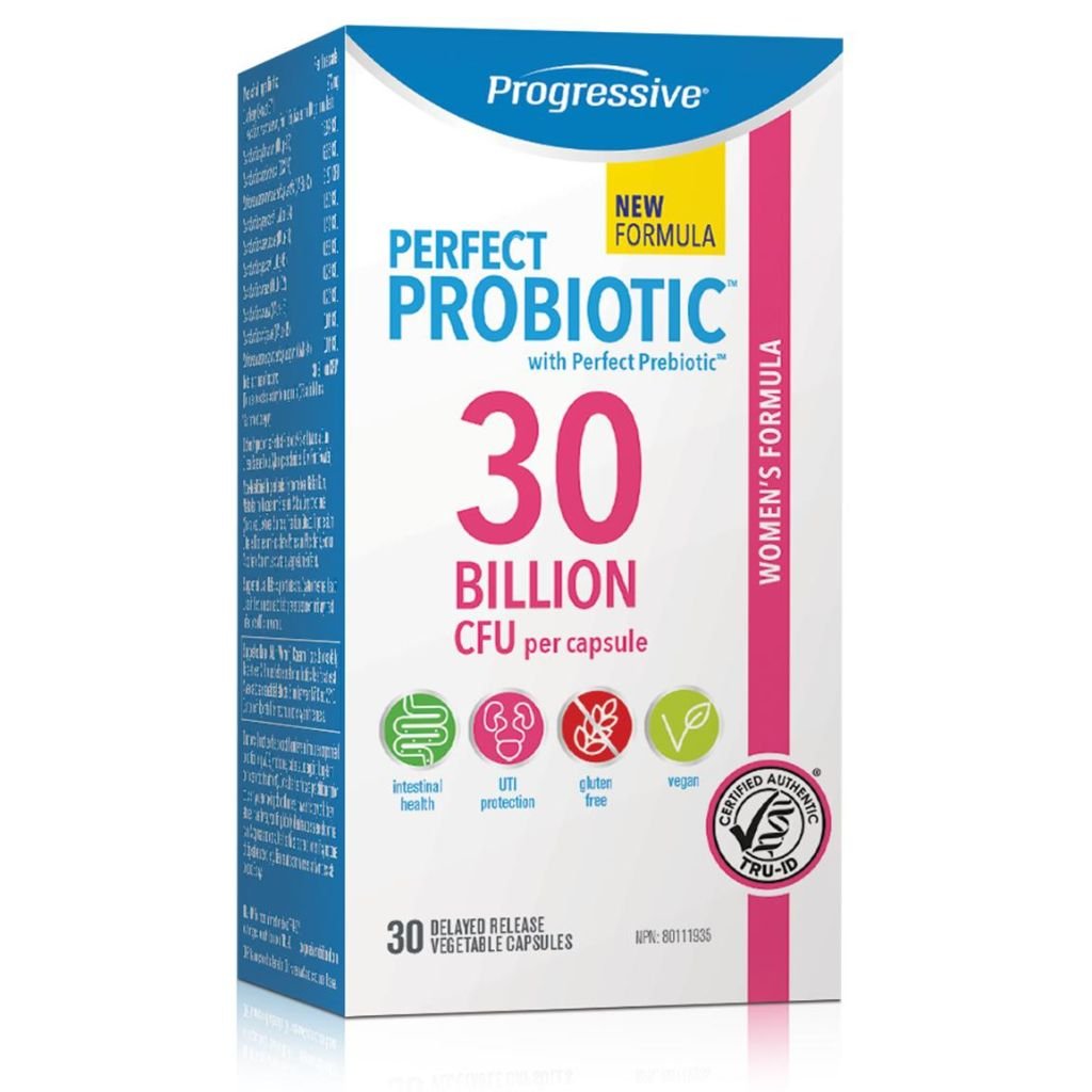 Progressive PERFECT PROBIOTIC Women's Support, 30 BILLION, 30 VCaps