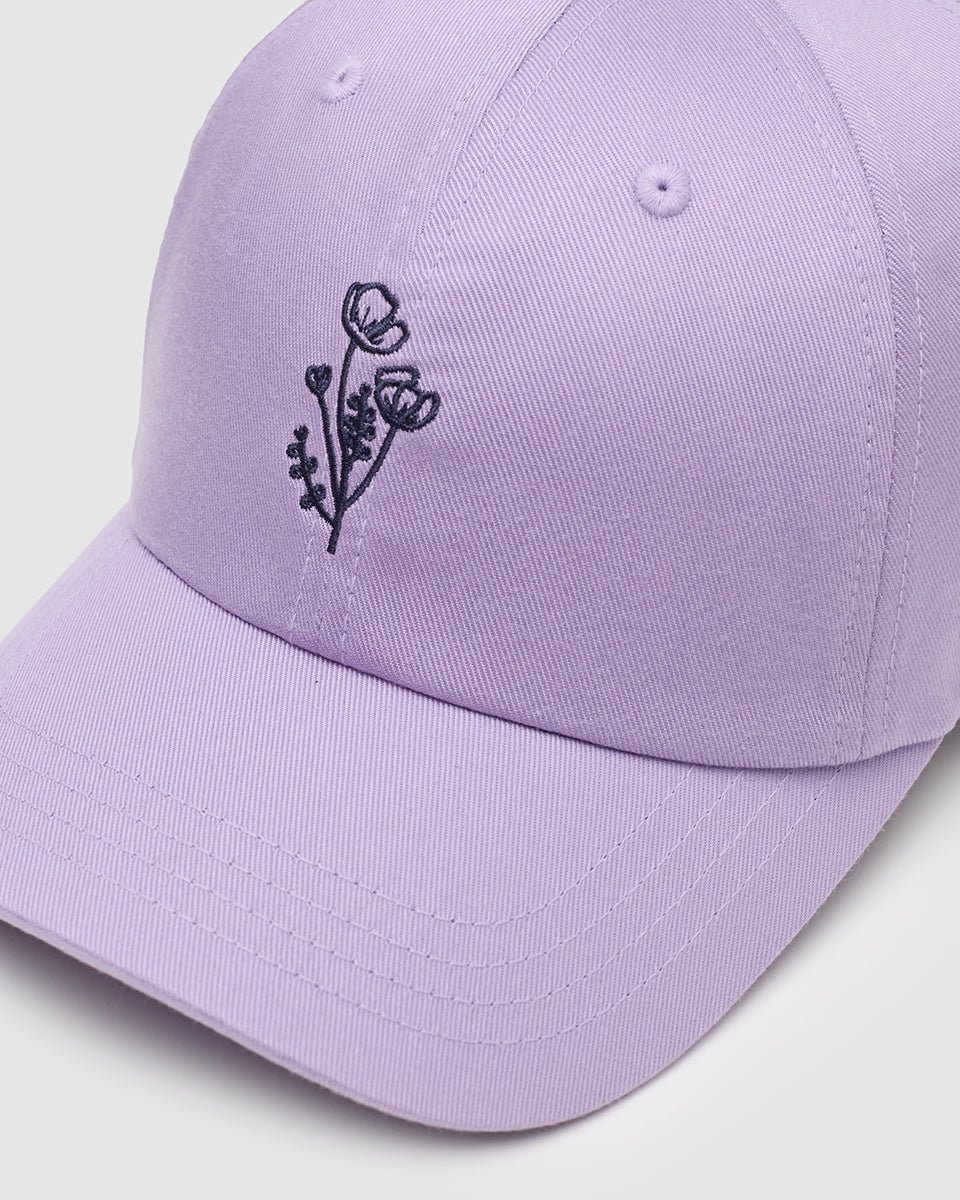 Flower Embroidery Peak Hat