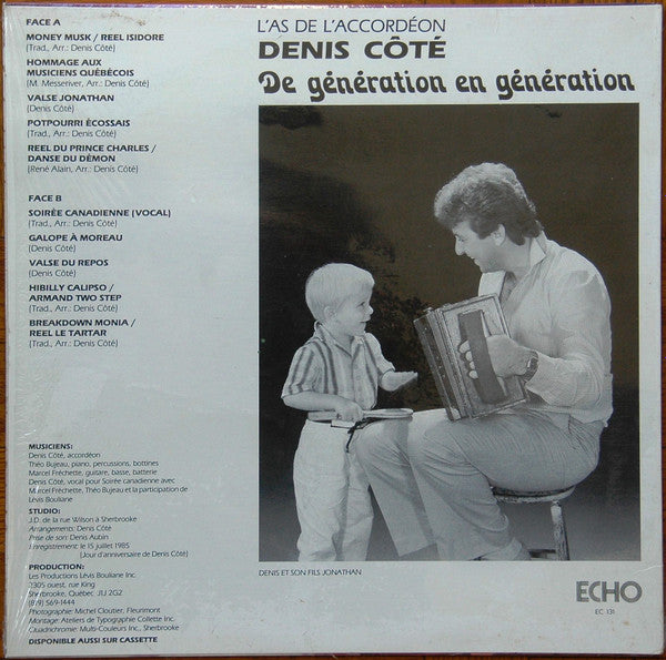 Denis Côté / De Génération En Génération - LP USED