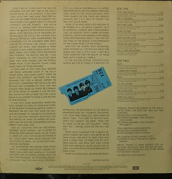 The Beatles / The Beatles At The Hollywood Bowl - LP Occasion