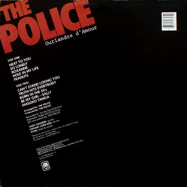 The Police / Outlandos D'Amour - LP Used