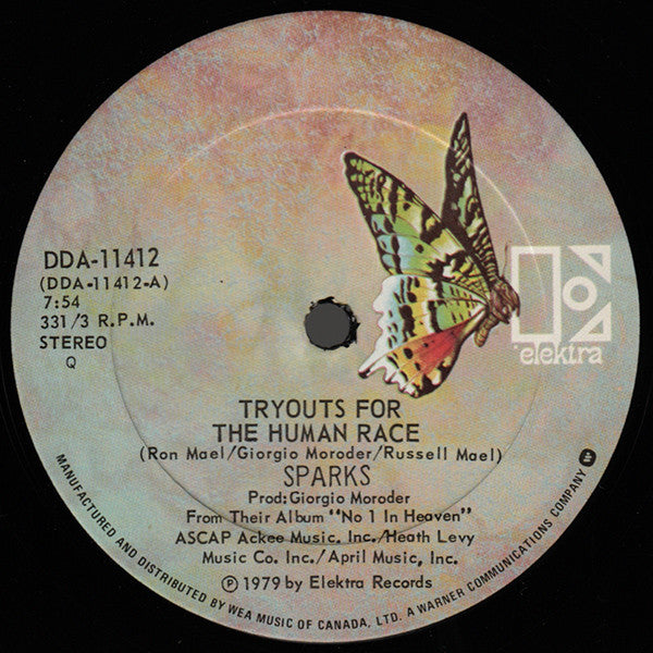 Sparks / Tryouts For The Human Race / Beat The Clock - LP 12" Used