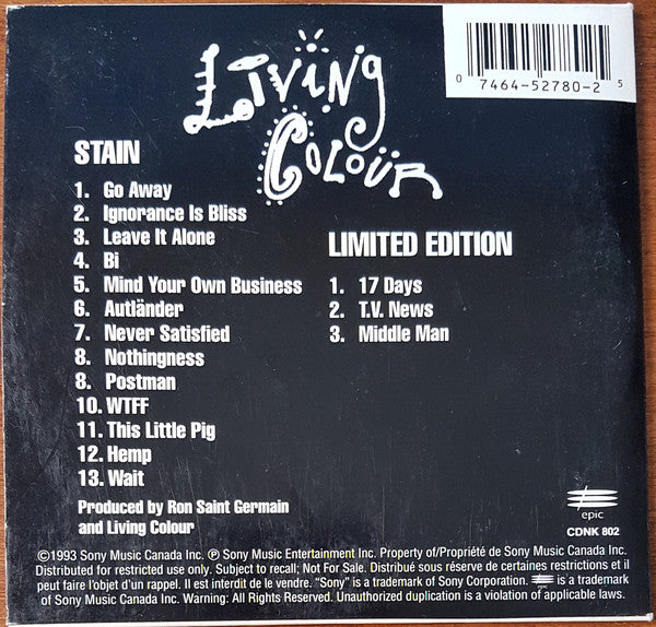 Living Colour ‎/ Limited Edition - CD Used