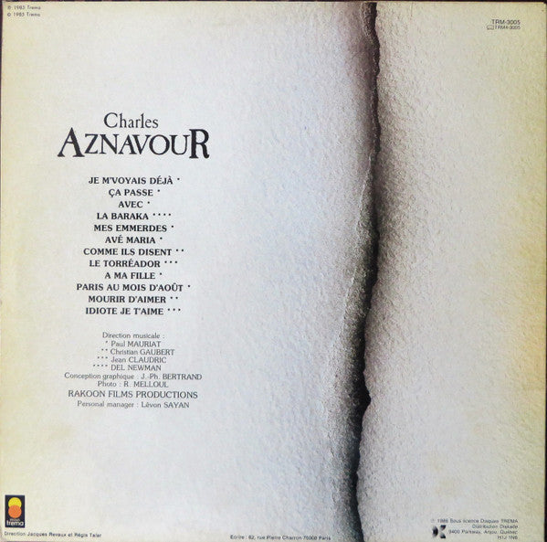 Charles Aznavour / Charles Aznavour (Je M'Voyais Déjà) - LP USED