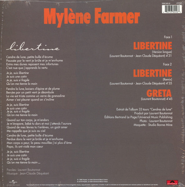 Mylène Farmer / Libertine - LP 33 tours