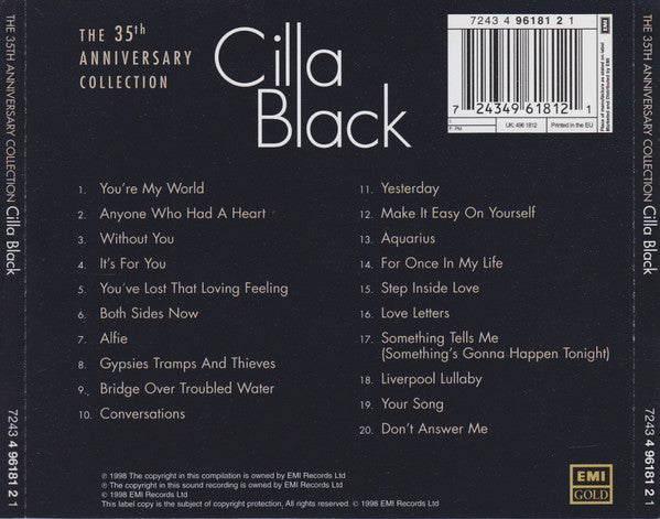 Cilla Black / 35th Anniversary Collection - CD (Used)