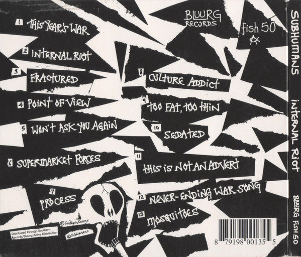 Subhumans / Internal Riot - CD