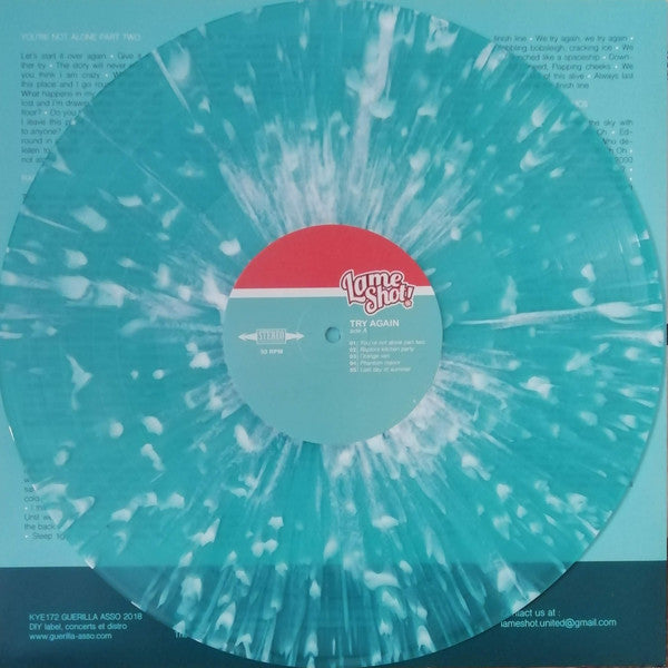 Lame Shot! / Try Again - LP Clear Blue / White Splatter (Used)
