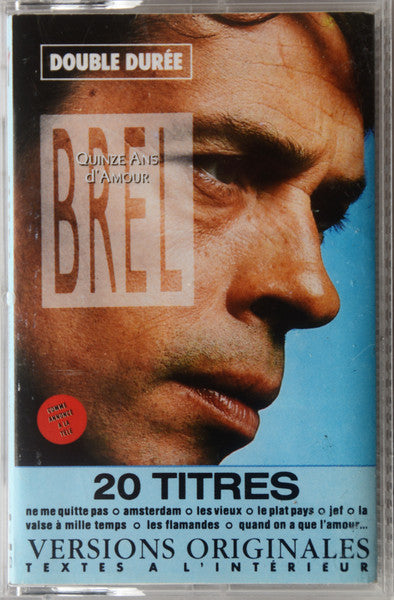 Jacques Brel / Quinze Ans D'Amour - K7 occasion