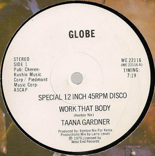 Taana Gardner ‎/ Work That Body - 12'' used