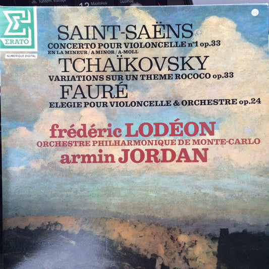 Frédéric Lodéon, Armin Jordan, Orchestre Philharmonique De Monte-Carlo / Saint-Saëns, Tchaikovsky, Fauré - LP Used
