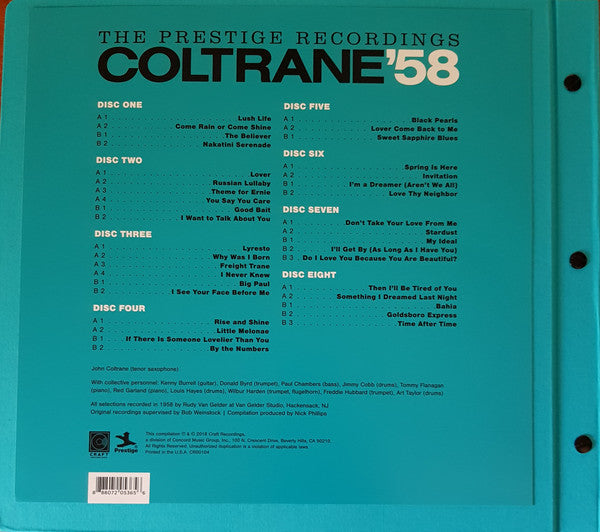 John Coltrane / Coltrane '58: The Prestige Recordings - LP