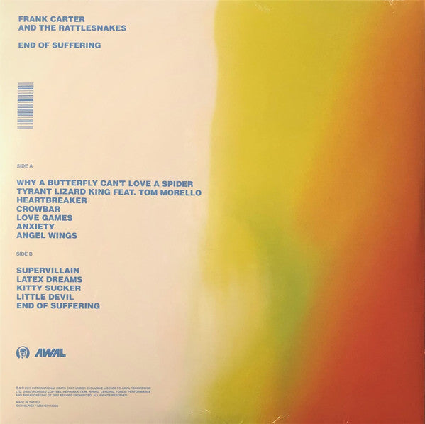 Frank Carter And The Rattlesnakes / End Of Suffering - LP CLEAR