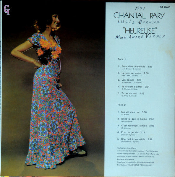 Chantal Pary / Heureuse - LP Used