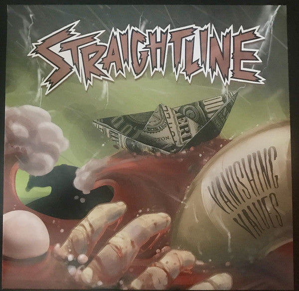 Straightline ‎/ Vanishing Values - LP Used clear red