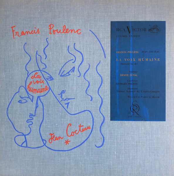 Denise Duval, direction Georges Prêtre / Francis Poulenc : La Voix Humaine (Jean Cocteau) - LP occasion