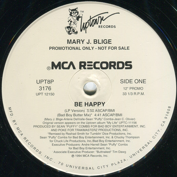 Mary J. Blige / Be Happy - LP Used 12''