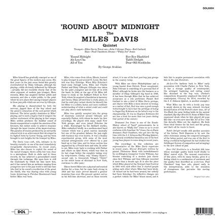 Miles Davis / 'Round About Midnight - LP BLUE