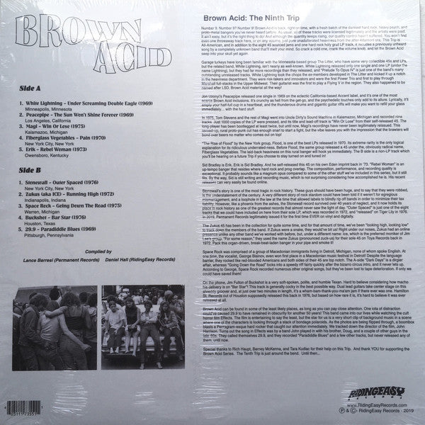 Various / Brown Acid: The Ninth Trip (Heavy Rock From The Underground Comedown) - LP (Used)