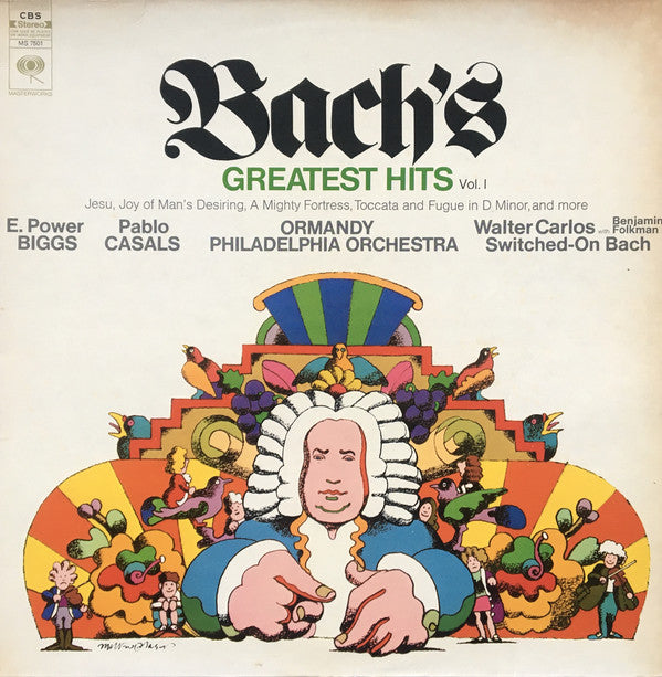 Bach : E. Power Biggs, Pablo Casals, Walter Carlos, Eugene Ormandy ‎/ Bach's Greatest Hits Vol. 1 - LP 12" Used