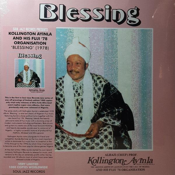 Alhaji (Chef) Prof. Kollington Ayinla et son Organisation Fuji '78 / Bénédiction - LP